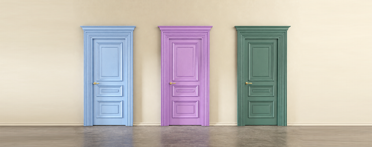 Three doors, interim, fractional and search