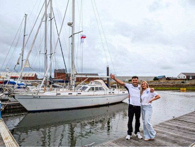 Eloise Phillips personal image with her boat